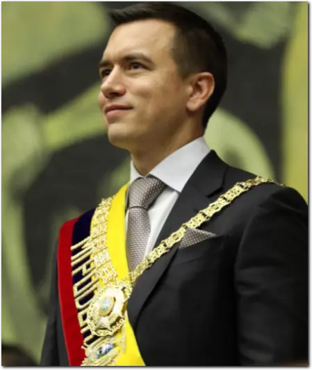 Daniel Noboa presidente constitucional de Ecuador