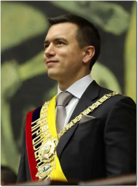 Daniel Noboa presidente constitucional de Ecuador